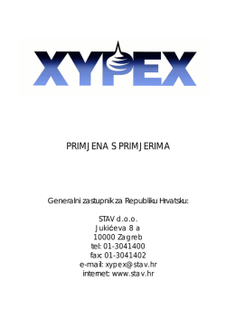 PRIMJENA S PRIMJERIMA