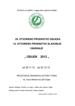 katalog izložbe “Osijek 2012″ pdf. - ptice