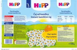 Čaj od kamilice Instant kamilični čaj