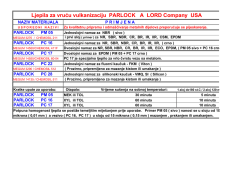 Ljepila za vruću vulkanizaciju PARLOCK A LORD
