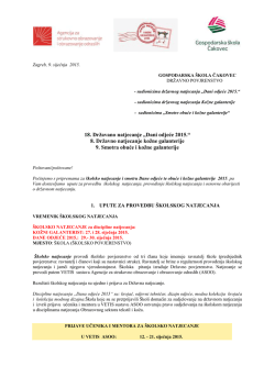 18. Državano natjecanje „Dani odjeće 2015.“