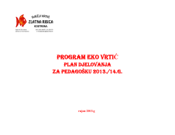 DJEČJI VRTIĆ "ZLATNA RIBICA"
