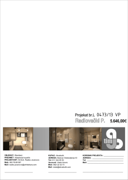 Da pogledate glavni projekat kupatila RP kliknite ovde