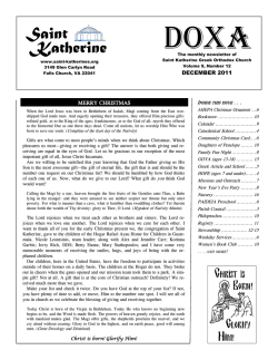 December 2011 - Saint Katherine Greek Orthodox Church