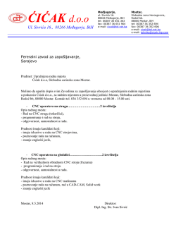 Oglas za radna mjesta Ćićak d o o Mostar.pdf - SZZ-ZZH