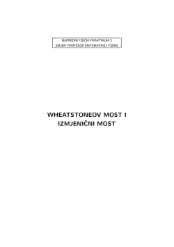 wheatstoneov most i izmjeniˇcni most