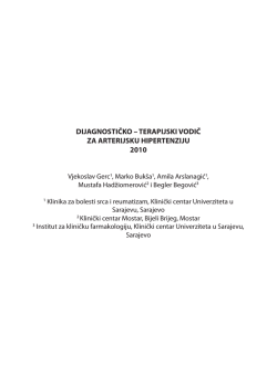 dijagnostičko &ndash; terapijski vodič za arterijsku hipertenziju 2010