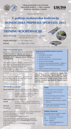 Kondicijska priprema &scaron;porta&scaron;a 2011.