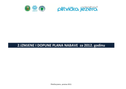2.IZMJENE I DOPUNE PLANA NABAVE za 2012