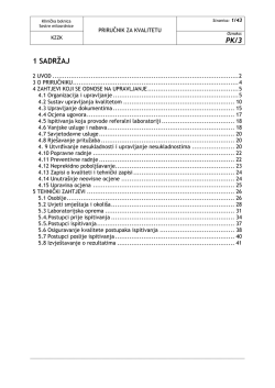PK/3 1 SADRŽAJ - KLINICKI ZAVOD ZA KEMIJU
