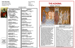 the agiasma february - march 2012 vol. 3, issue 2