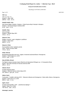 Cataloging Detail Report by Author / Collection