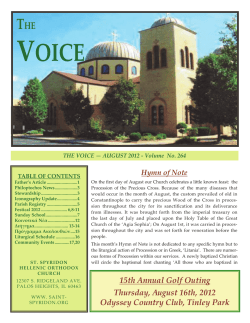 The Voice - Saint Spyridon Hellenic Orthodox Church