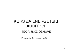 predavanje - Obuka za energetske preglede