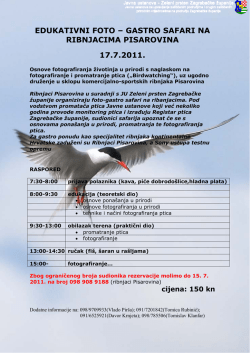 edukativni foto &ndash; gastro safari na ribnjacima pisarovina 17.7.2011.