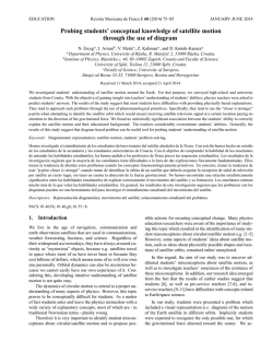 Probing students` conceptual knowledge of satellite motion