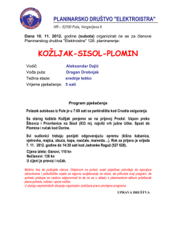 KOŽLJAK-SISOL-PLOMIN