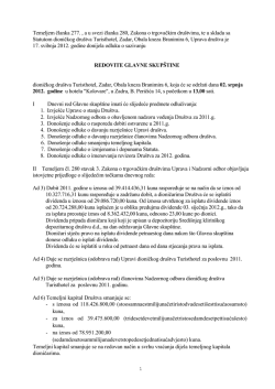 18/05/2012 Poziv za Glavnu skup&scaron;tinu 2012