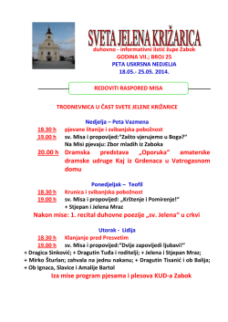 20.00 h Dramska predstava &bdquo;Oporuka&ldquo; amaterske dramske udruge