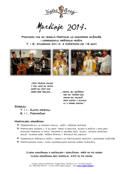 Martinje 2014. - Dobri restorani