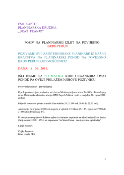 Izlet na Perun