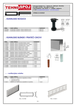 TEHNOSPOJ-katalog oprema za kuhinje