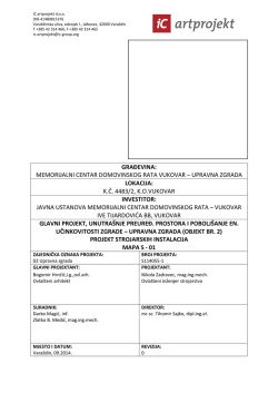Projekt strojarskih instalacija - mapa S-01