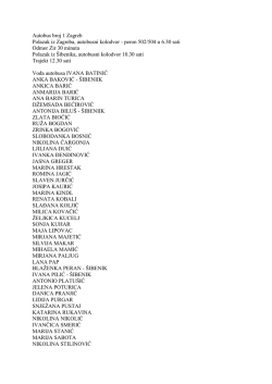 Autobus broj 1 Zagreb Polazak iz Zagreba, autobusni kolodvor