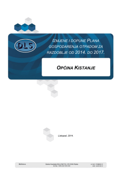 izmjene i dopune plana gospodarenja otpadom za