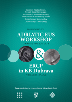 ADRIATIC EUS WORKSHOP ERCP in KB Dubrava