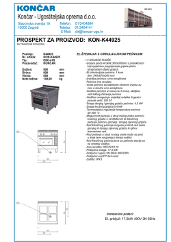 Prospekt - Termička oprema D900