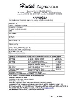 Narudžbenica za servis