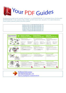 Kullanma talimati HP PHOTOSMART 375