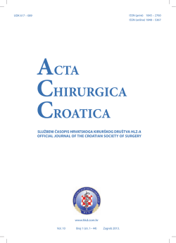 PDF - Acta Chirurgica Croatica