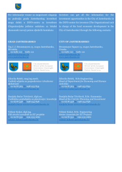 Info kontakti - Grad Jastrebarsko