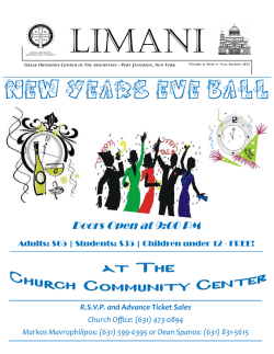 Fall 2012 PJ Newsletter REVISED - Greek Orthodox Church of the