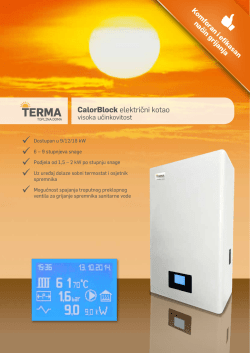 CalorBlock električni kotao
