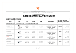 KAMERE ZA VIDEONADZOR