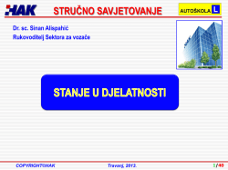 STRUČNO SAVJETOVANJE