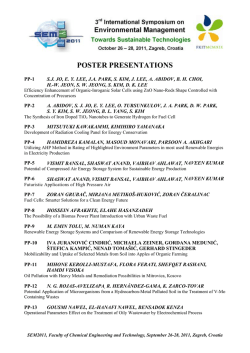 POSTER PRESENTATIONS - sem-eco