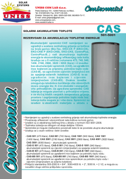 SOLARNI AKUMULATORI TOPLOTE REZERVOARI ZA