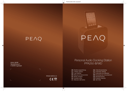 Personal Audio Docking Station PPA250-B/WD