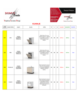 kuhinje-cjenik - Domus-Trade WEB SHOP NAMJE&Scaron;TAJ I RUČKICE