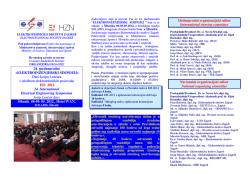 24. me unarodni «ELEKTROINŽENJERSKI SIMPOZIJ» Dani Josipa