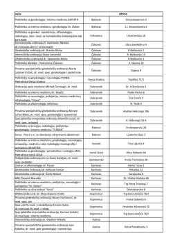 naziv Poliklinika za ginekologiju i internu medicinu