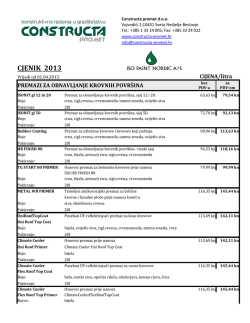 CJENIK 2013 - Constructa promet doo