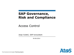 SAP Governance, Risk and Compliance