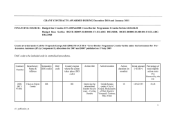 Dodijeljeni ugovori 1. Poziv HR-SER