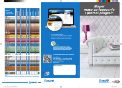 Mapei mase za fugovanje i prateći program