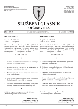 Službeni glasnik 10/2013